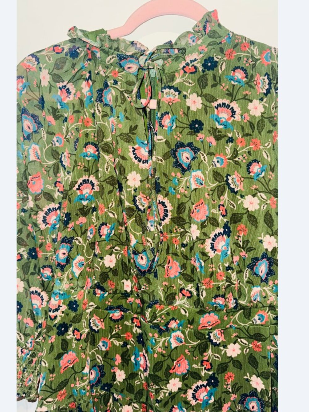 Vince Camuto Green Floral Dress - Picture 6 of 8